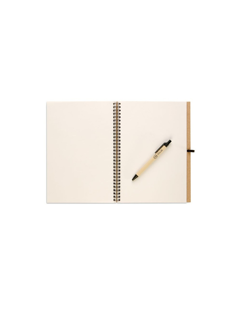 I'M.SOLAR A5-notitieboek + pen van gerecycled karton I'M.SOLAR A5-notitieboek + pen van gerecycled karton