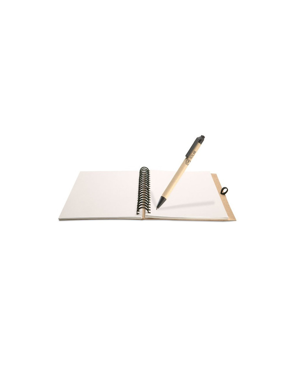 I'M.SOLAR A5-notitieboek + pen van gerecycled karton I'M.SOLAR A5-notitieboek + pen van gerecycled karton