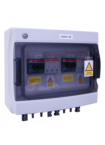DC box protection at 25A and 1000V DC - 2x MPPT DC box protection at 25A and 1000V DC - 2x MPPT