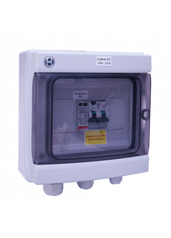 AC box protection up to 4kW - 16A to 230V AC box protection up to 4kW - 16A to 230V