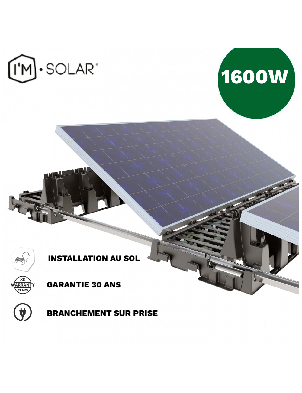Kit 8 panneaux solaires micro onduleur avec batterie – pose au sol – Kits  autoconsommation solaire