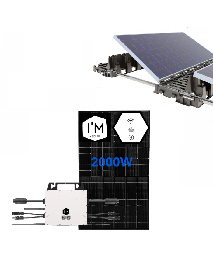 2000W Solar Kit - I'M SOLAR - Ground installation 2000W Solar Kit - I'M SOLAR - Ground installation