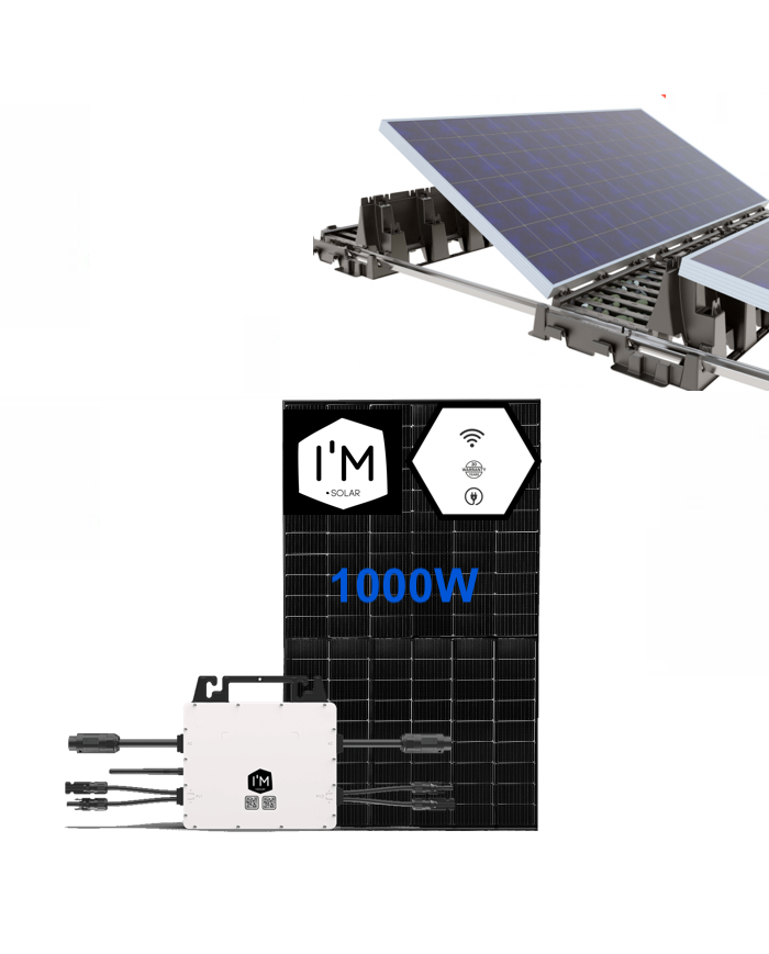 1000W Solar Kit - I'M SOLAR - Bodeninstallation 1000W Solar Kit - I'M SOLAR - Bodeninstallation