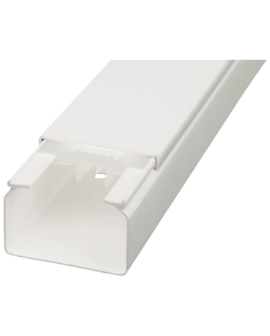 Goulotte de câble de 2m couleur blanche 60x40mm Goulotte de câble de 2m couleur blanche 60x40mm